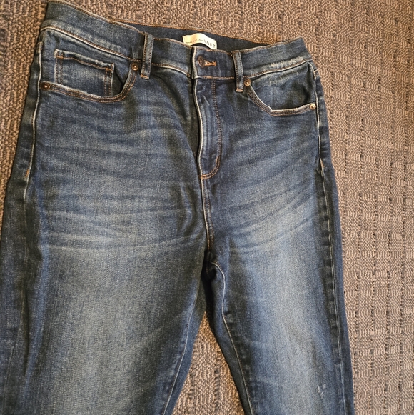 Guc Loft Sz 10 Skinny Women's Jeans W Stitch Details. Slit At Ankle. - Picture 2 of 13